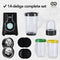 Infinity Goods Blender - 3-in-1 - 14-delige set - 400W - Zwart (14 stuks)