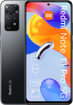 Xiaomi Redmi Note 11 Pro 5G - Grijs - 128 GB - Dubbele fysieke simkaart