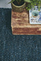Brink en Campman - Cobble 29208 Vloerkleed - 140x200 - Rechthoek - Laagpolig,Structuur Tapijt - Modern - Blauw, Bruin