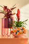 Mica Decorations Melika Bloempot Binnen - H19 x Ø29 cm - Keramiek - Roze