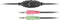 Natec NSL-1295 - On-Ear Headphones - Draad - Microfoon - Zwart