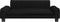 vidaXL - Hondenmand - 90x53x30 - cm - stof - zwart