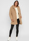 NOISY MAY NMGABI L/S JACKET NOOS - Dames Jas - Halflang - Lichtbruin - M