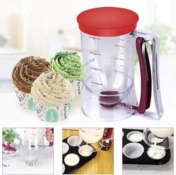 Beslagdispenser - Duurzaam en Nauwkeurig - Perfect voor Pannenkoeken, Muffins, Wafels en meer - 900ML