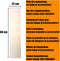 Witte Cilindrische Papieren Lampenkap 94 cm Hoog - Ersatz Lampenscherm