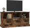 vidaXL - Tv-meubel - 100x35x50 - cm - bewerkt - hout - gerookt - eikenkleurig