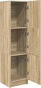 vidaXL - Highboard - Sonoma - Eik - 31,5x32x124 - cm - Gemaakt - van - hout