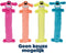 Happy Pet Pluche Loofa Dog - Hondenspeelgoed met piepers - 31 cm - Crème