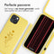 iMoshion Hoesje Geschikt voor iPhone 15 Hoesje Met Koord - iMoshion Siliconen design hoesje met koord - Geel / Flower Yellow