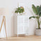 vidaXL - Kastdeuren - louvredesign - 4 - st - 39,5x29,5 - cm - wit