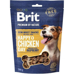 Snack voor honden Brit Premium Dog Snack Chicken with Raspberry Kip 180 g