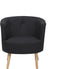 ODENZEN - Fauteuil - Zwart - Polyester