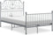 vidaXL - Bedframe - metaal - grijs - 120x200 - cm
