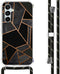 iMoshion Hoesje Geschikt voor Samsung Galaxy A54 (5G) Hoesje Met Koord - iMoshion Design Hoesje met Koord - Zwart / Black Graphic