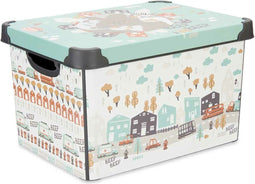 Opbergbak met Deksel Kinderen Weg Plastic 17 L 27,5 x 22 x 36,5 cm (12 Stuks)