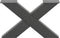 vidaXL - Salontafelpoten - 2 - st - X-vormig - 50x(30-31) - cm - staal - antraciet