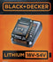 BLACK+DECKER BDC2A20 - Accu startset - 1x 18V 2.0Ah Lithium-ion accu en 2A snellader (1 stuk)