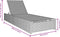 vidaXL - Ligbed - Grijs - 60x200x27 - cm - Poly - Rattan