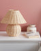 CINDER - Tafellamp - Naturel - Rotan