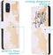 iMoshion Hoesje Geschikt voor Samsung Galaxy A51 Hoesje Met Pasjeshouder - iMoshion Design Softcase Bookcase - Wit / Meerkleurig / Goud / Let's Go Travel White