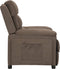 vidaXL Fauteuil verstelbaar stof taupe