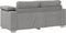 vidaXL - Loveseat - Sofa - - - Cloud - Grey, - 140 - cm - Stof