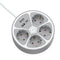 TM Electron 4-voudige Stekkerdoos - Schakelaar 3680 W - Wit Grijs (1,5 m)