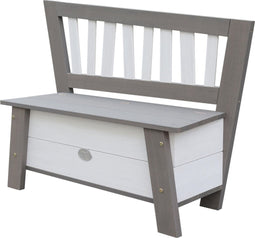 AXI Corky Opbergbank voor kinderen - Zitbank in Wit/Grijs van hout - 116x37x84cm