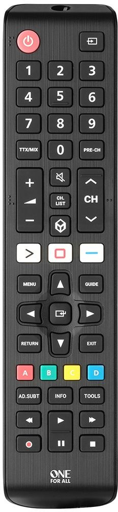 One For All URC4910 - Vervangende afstandsbediening - 100% compatibel met Samsung TV's - 3 sneltoetsen voor streamingdiensten