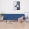 vidaXL - Slaapbank - met - twee - kussens - polyester - blauw