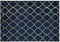 YELKI - Vloerkleed - Marineblauw - 140 x 200 cm - Viscose