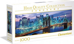 Clementoni - Puzzel - 1000 Stukjes - Panorama New York Brooklyn Bridge - Puzzel Voor Volwassenen