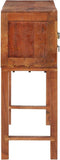 vidaXL - Wandtafel - 120x32x80 - cm - massief - ruw - acaciahout