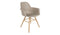 Zuiver Albert Kuip Eetkamerstoelen met armleuning Taupe - Set van 2