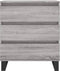 vidaXL - Dressoir - 60x35x70 - cm - bewerkt - hout - grijs - sonoma - eikenkleurig