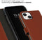 Selencia iPhone 15 - Echt Lederen Bookcase - 3 Pashouders - Lichtbruin
