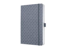 Sigel - notitieboek - A5 - Jolie Flair - hardcover - 174 pagina's - lijn - 80 grams papier - gletsjer grijs - SI-JN127