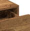 vidaXL - Wandkaptafel - met - LED-verlichting - - - Oud - Hout