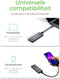 ICY BOX IB-1817M-C31 - Externe M.2 NVMe SSD-behuizing - USB 3.1 Type-C 10 Gbit/s - Grijs