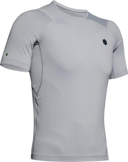 Under Armour Rush HG Compression SS - Heren Sportshirt - Verbeterd uithoudingsvermogen - Mod Gray