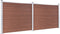 vidaXL - Schuttingpanelenset - 353x146 - cm - HKC - bruin