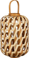 Mica Decorations Helios Windlicht - H49 x Ø31 cm - Gerecycled Polyester - Bruin