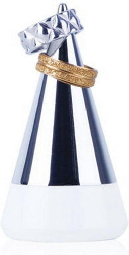 Umbra ringhouder Geo - Chroom - Wit