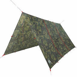 vidaXL - Kampeerluifel - waterdicht - 451x420 - cm - camouflage