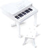 Hape E0338 - Luxe vleugelpiano - 30 toetsen - Wit