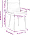 vidaXL - Eetkamerstoelen - 2 - st - fluweel - crèmekleurig