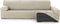 Hoes voor chaise longue met lange armleuning rechts Eysa THOR Wit 170 x 110 x 310 cm