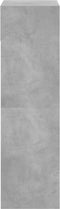 Schoenenkast 60x34x116 cm bewerkt hout betongrijs