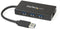 StarTech ST3300GU3B - Draagbare USB 3.0 Hub - 3-poorts met Gigabit Ethernet - Zwart