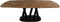 HSM Collection - Eettafel Fishbone Danish - 240x110x77 - Naturel/zwart - Eiken/metaal